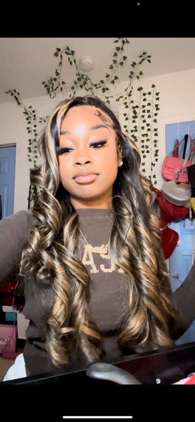 13x4 Highlight BodyWave Wig