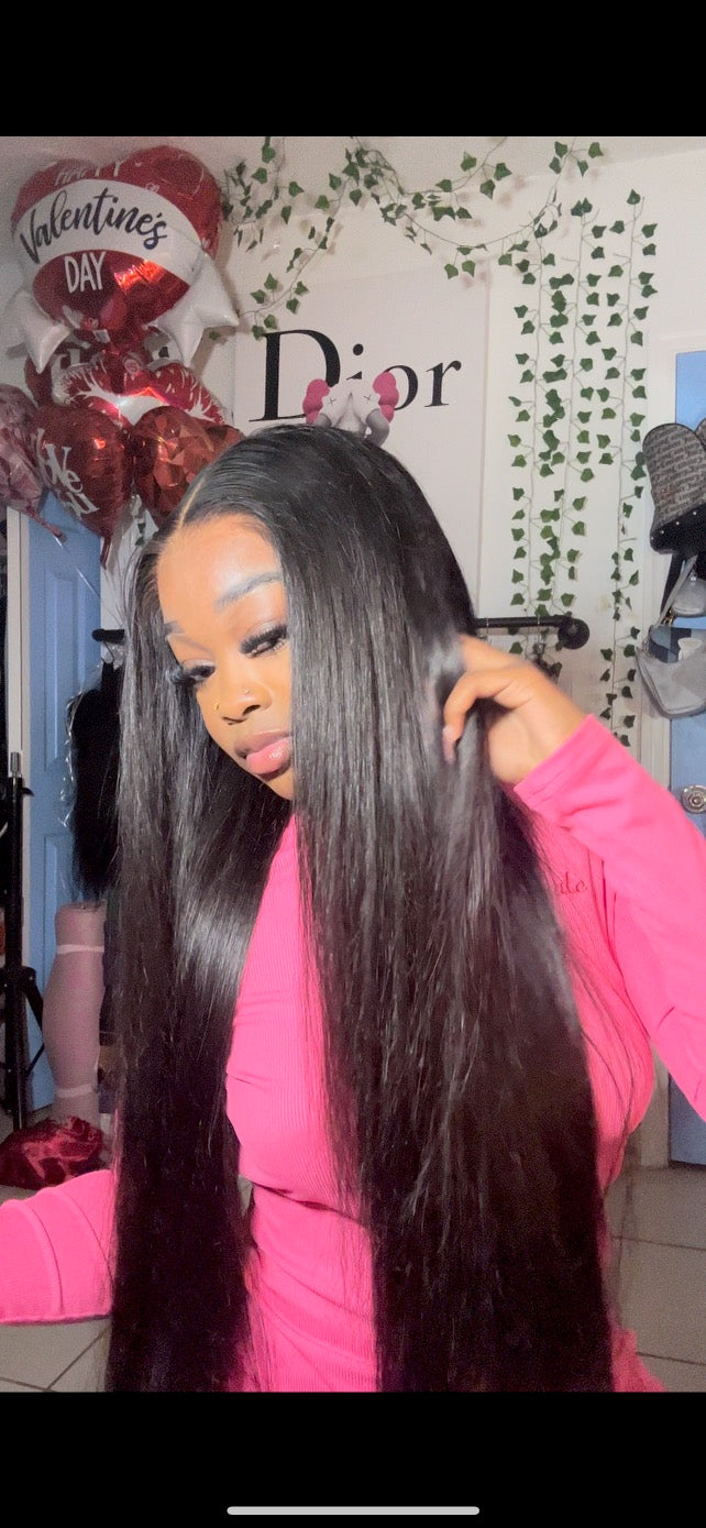 6x5 HD Straight Glueless Wig