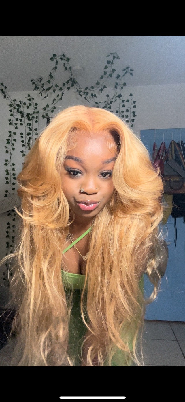 6x5 Honey Blonde BodyWave Wig