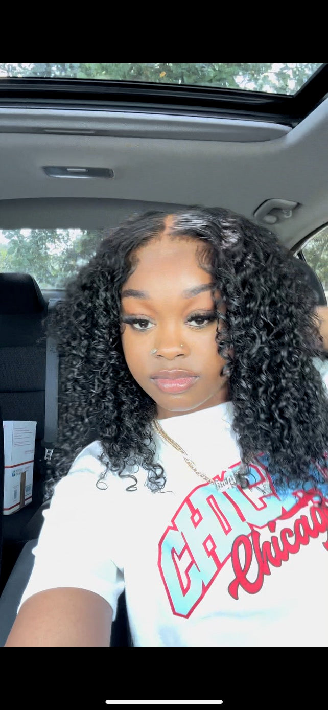 5x7 Kinky Curly Glueless Wig