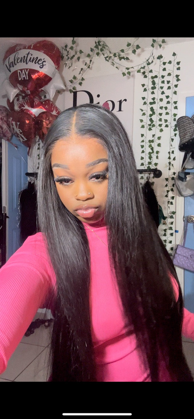 6x5 HD Straight Glueless Wig
