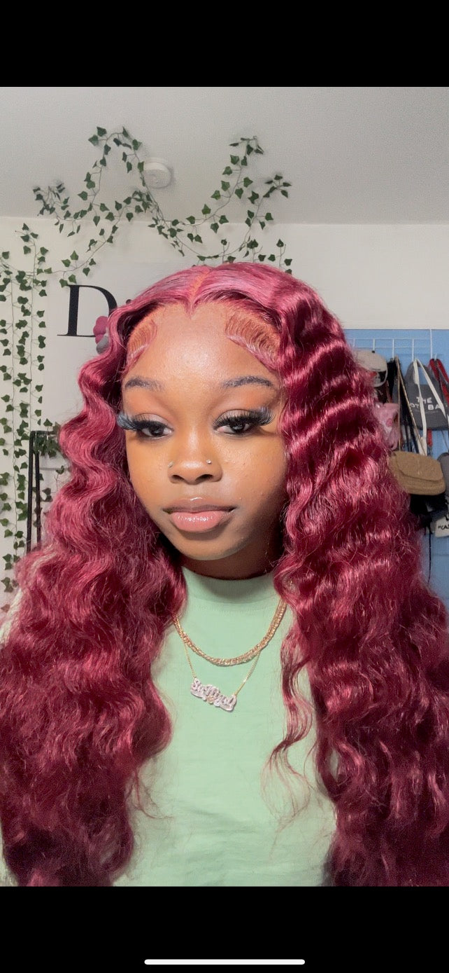 13x6 Full Frontal 99j 30inch Wig
