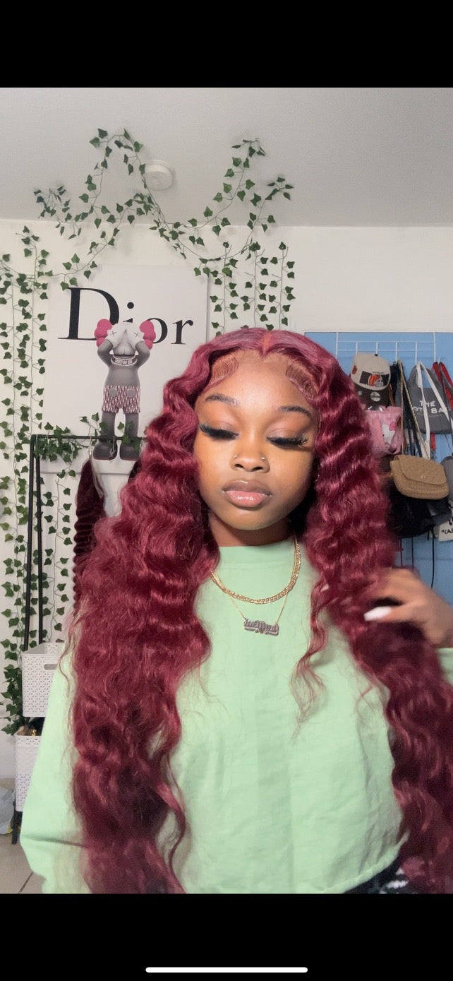 13x6 Full Frontal 99j 30inch Wig