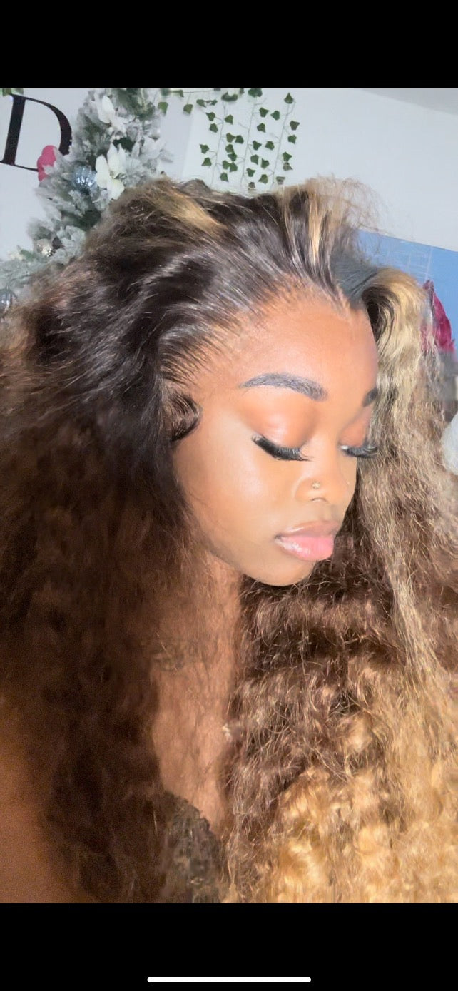 13x4 Ombré Curly Wig 30inch