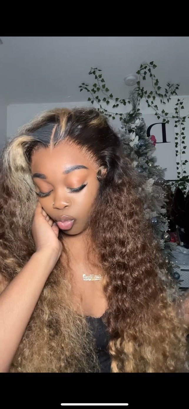 13x4 Ombré Curly Wig 30inch