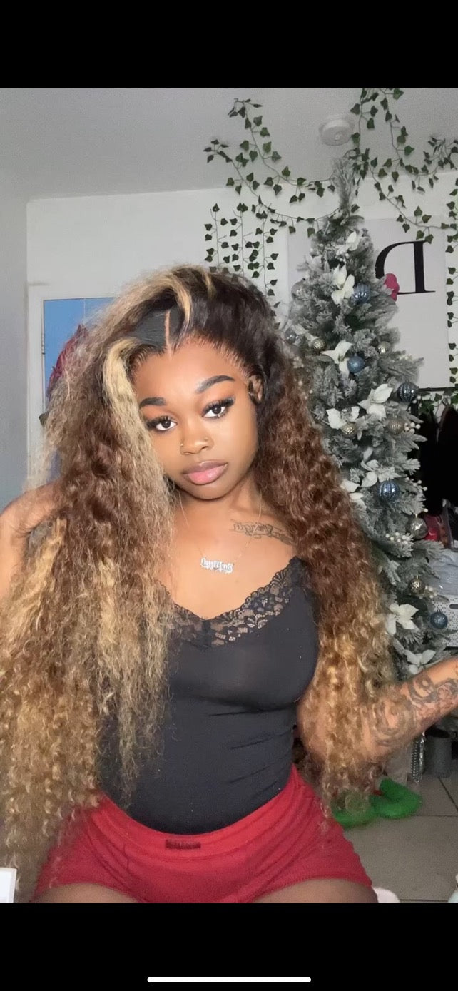 13x4 Ombré Curly Wig 30inch