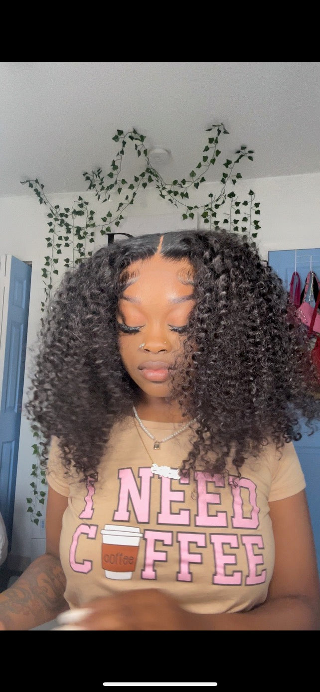 6x4 HD Glueless Kinky Curly Wig