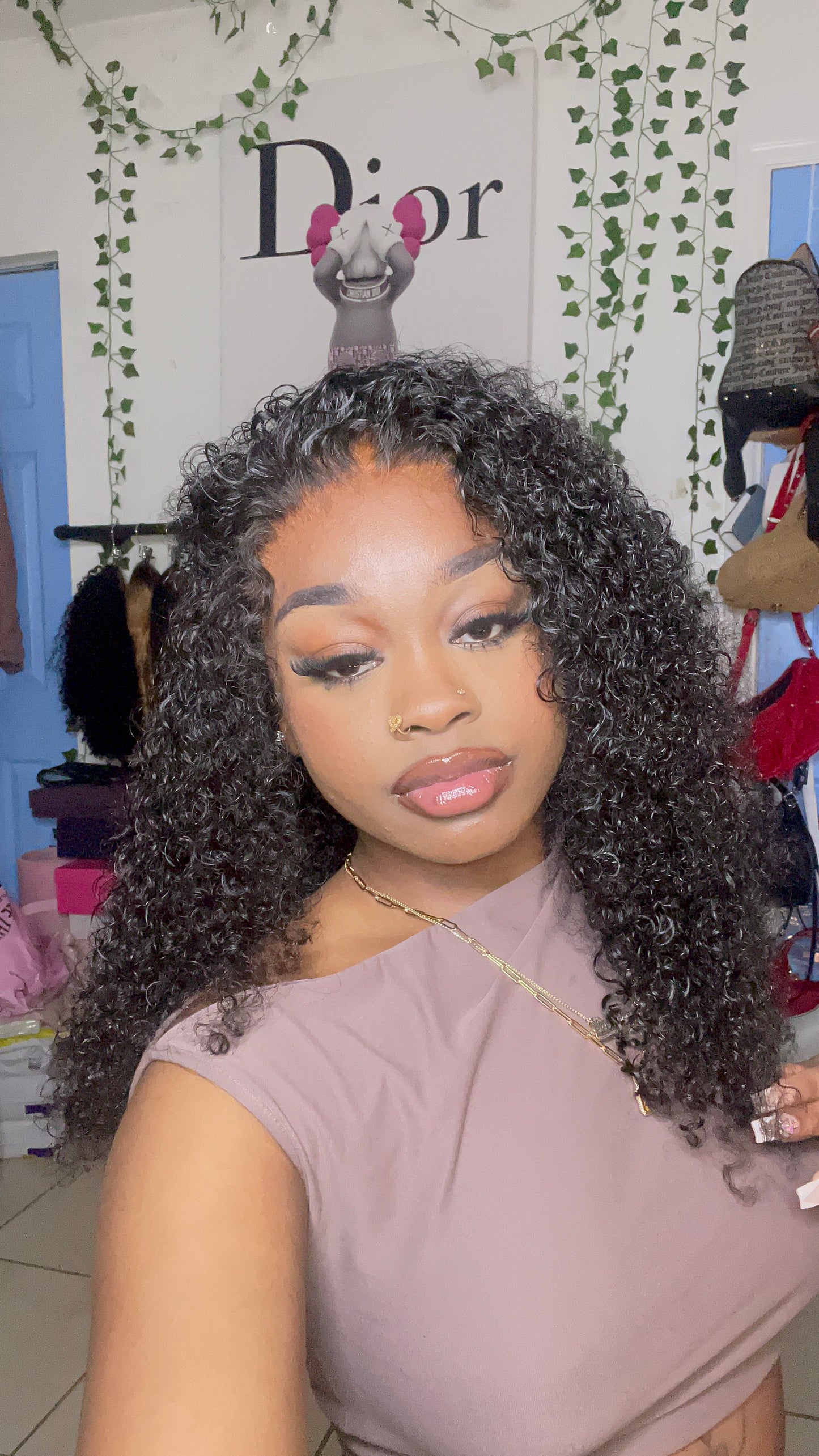6x4 Kinky Curly Glueless Closure