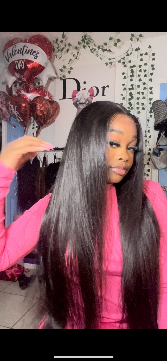 6x5 HD Straight Glueless Wig