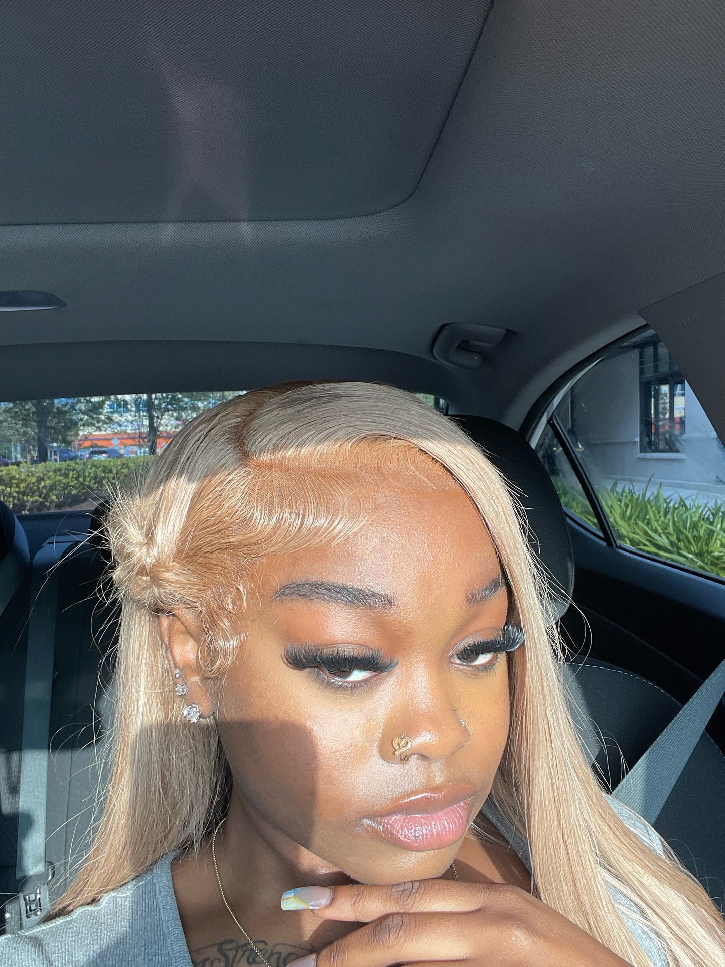 13x4 Straight Ash Blonde Wig