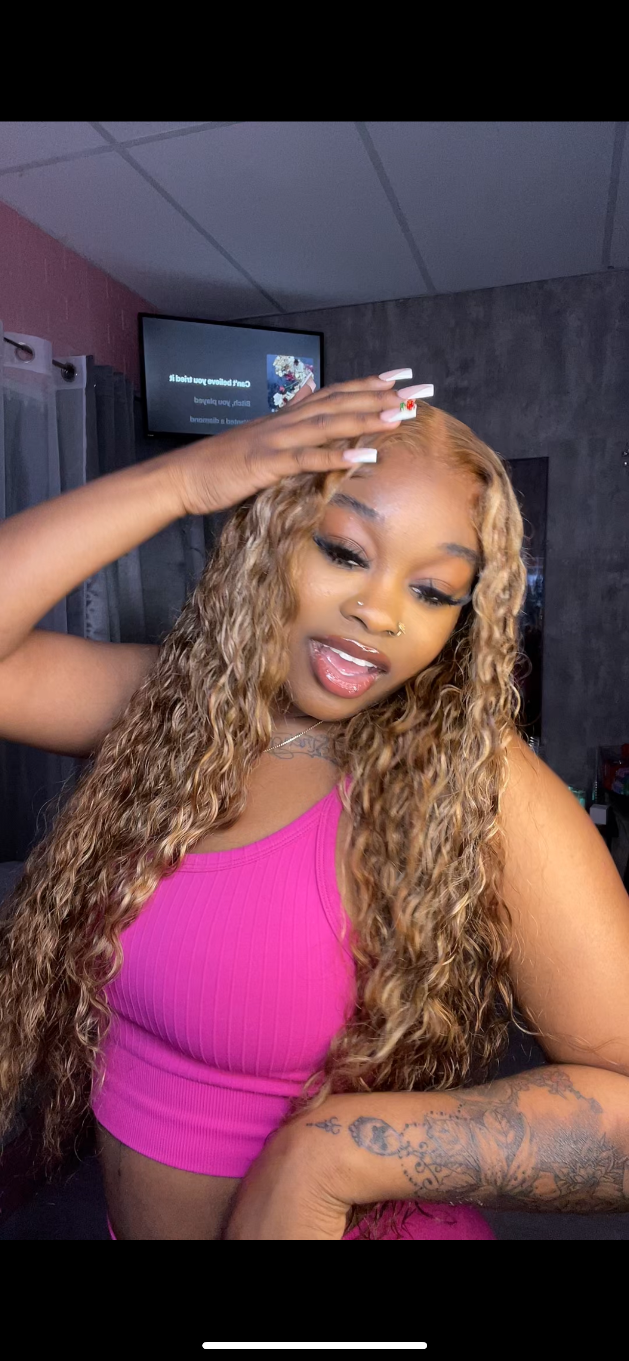 7x5 Glueless HB Highlight Wig