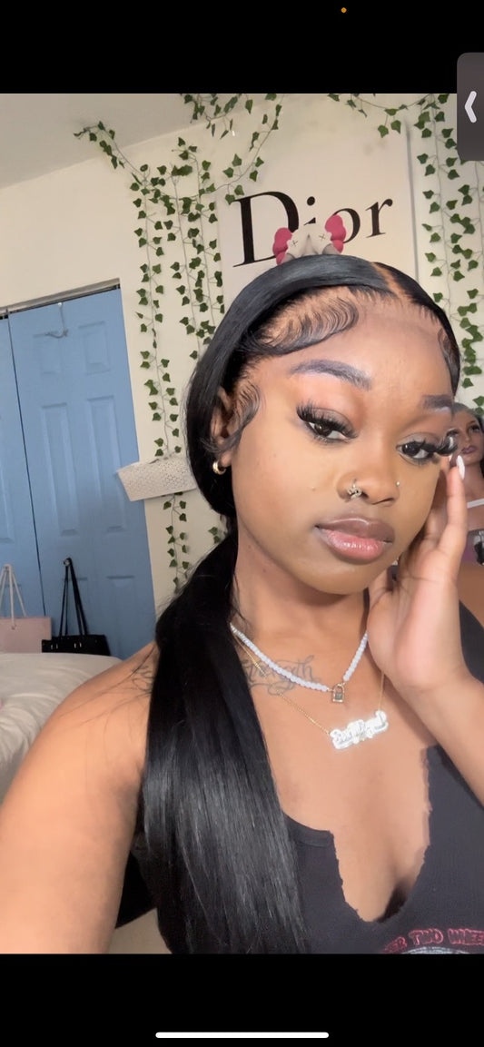 13x4 Transparent Straight Wig