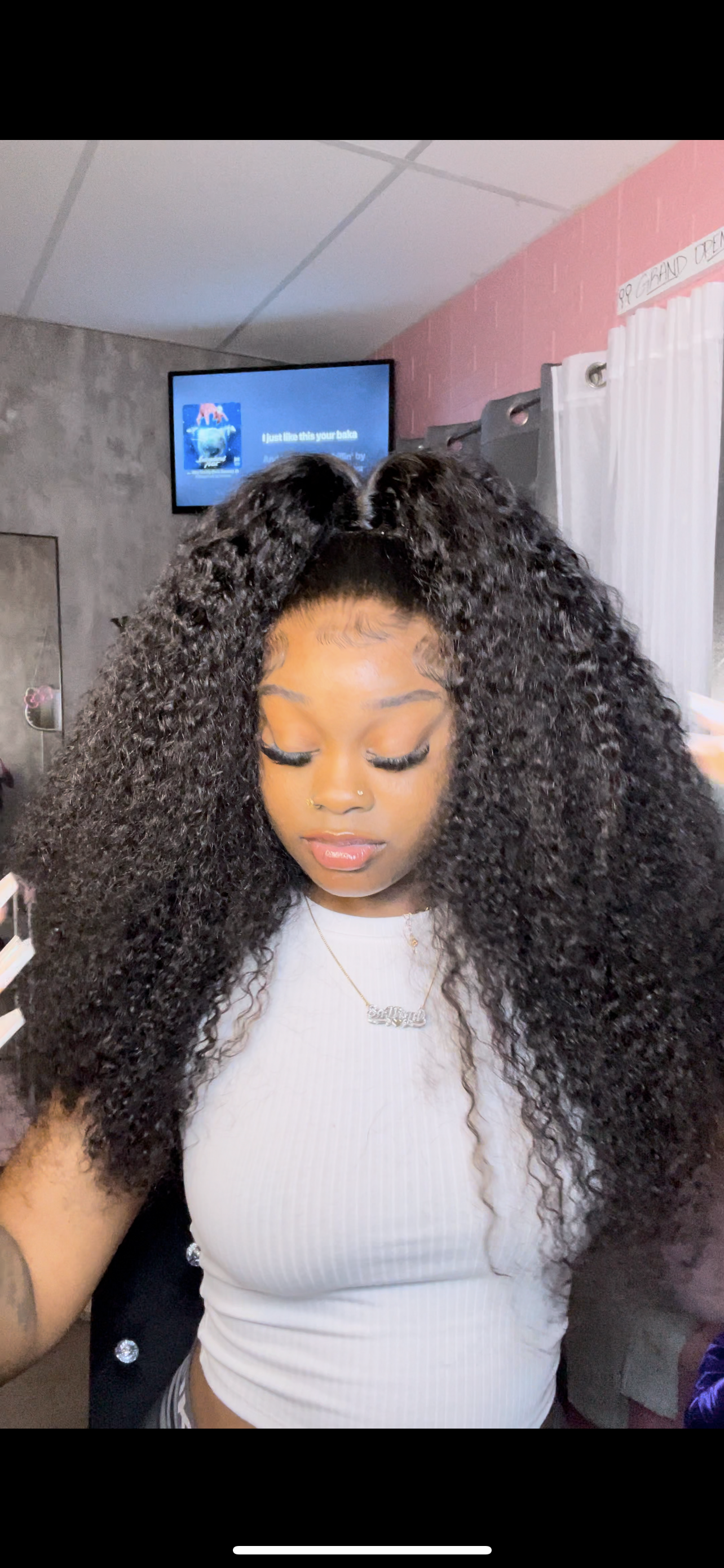 7x5 Glueless Kinky Curly Wig