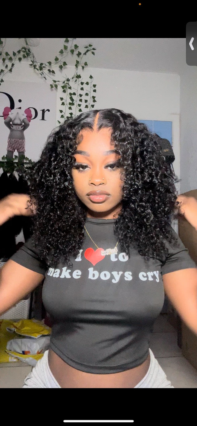 4x7 HD Kinky Curly Glueless Closure| 18inch
