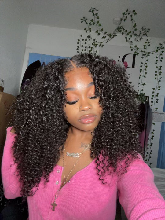 5x6 Glueless Closure Kinky Curly Wig