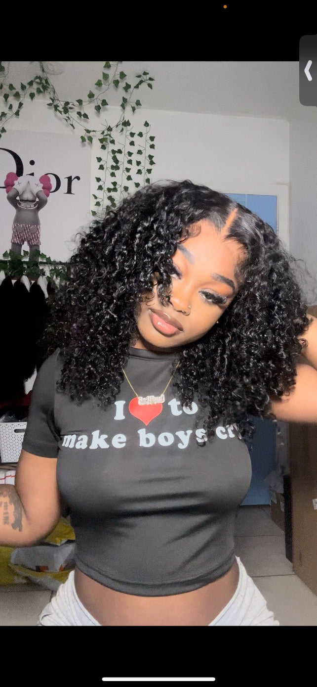 4x7 HD Kinky Curly Glueless Closure| 18inch