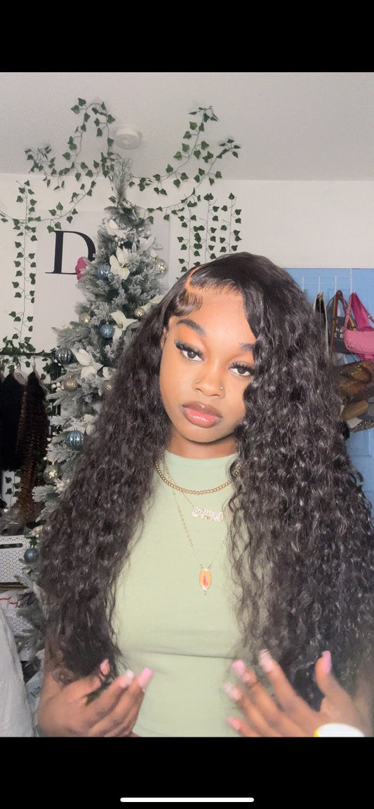 7x5 Glueless Closure WaterWave Wig