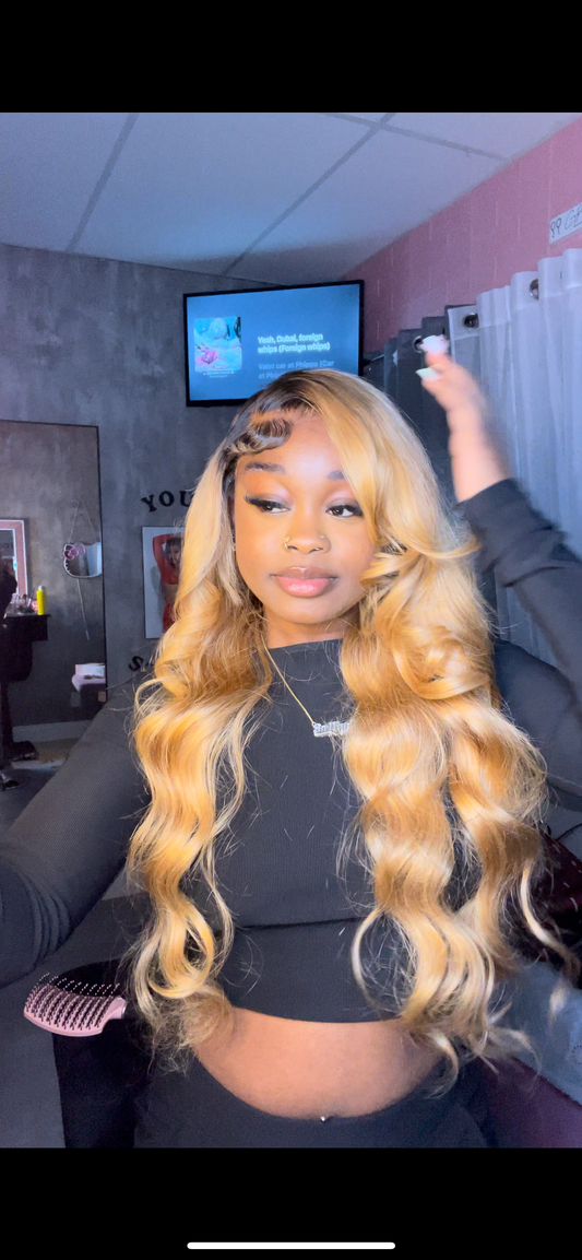 5x6 Glueless Closure Ombré Wig