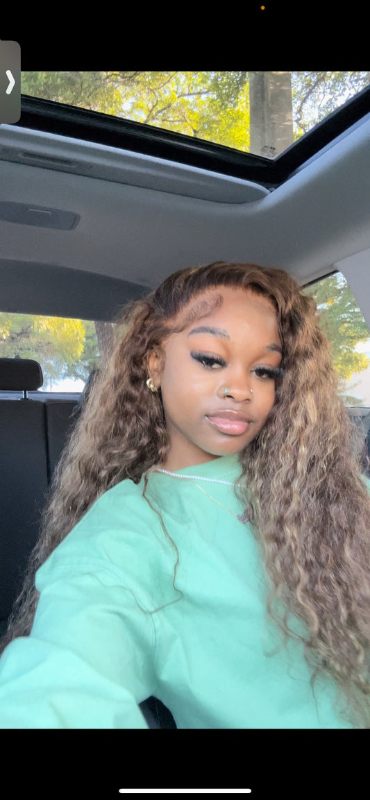 13x4 WaterWave Highlight Wig
