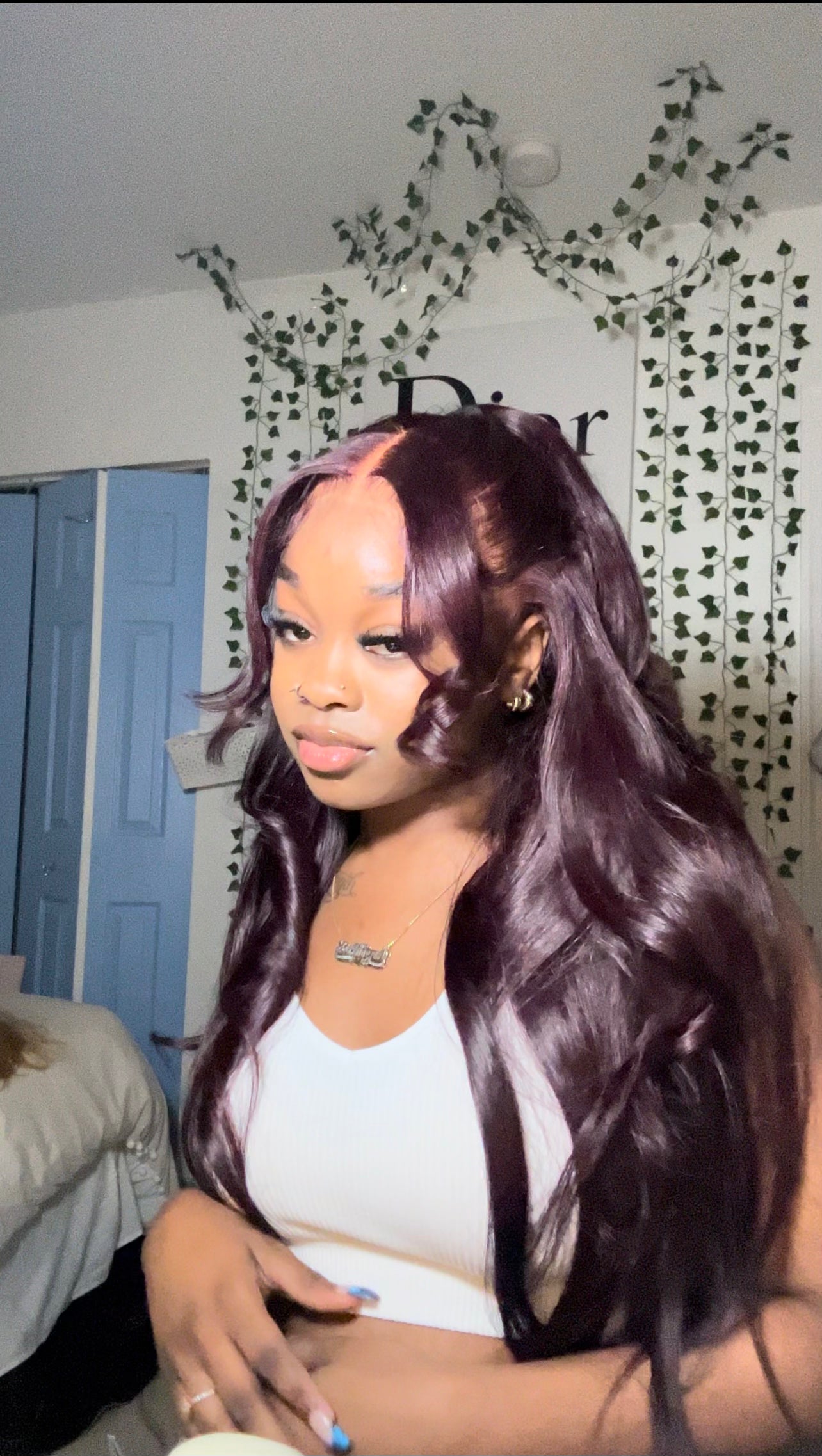 13x4 BodyWave Dark Purple Wig