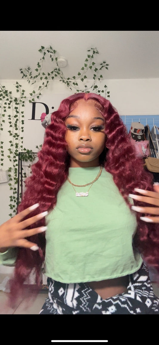 13x6 Full Frontal 99j 30inch Wig