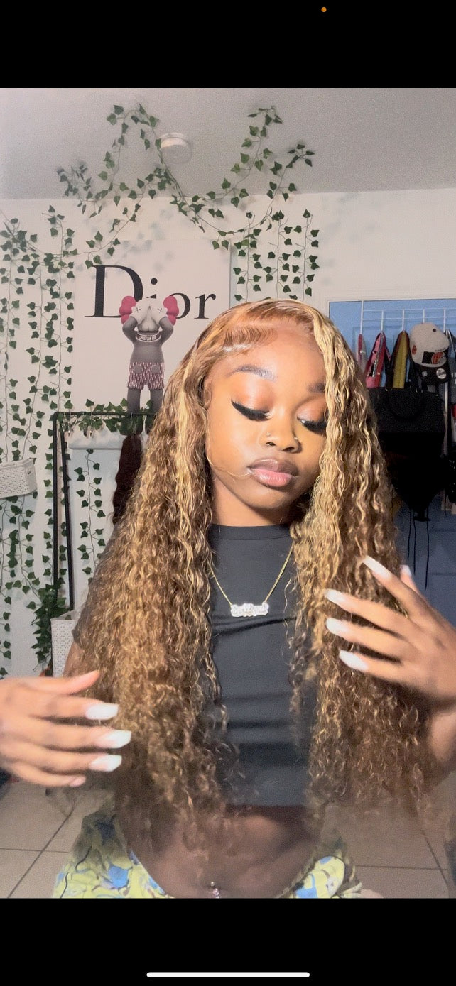 13x4 Highlight DeepWave 26inch Wig