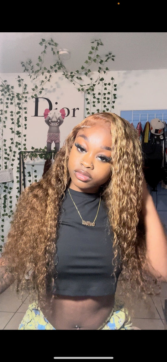 13x4 Highlight DeepWave 26inch Wig