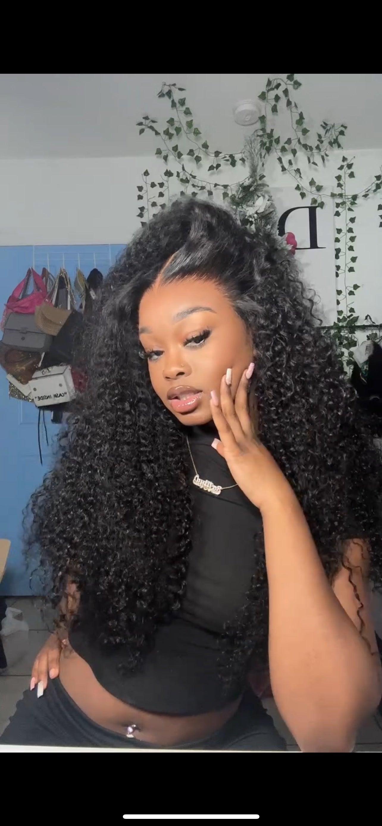 6x6 Curly Glueless Closure 26inch