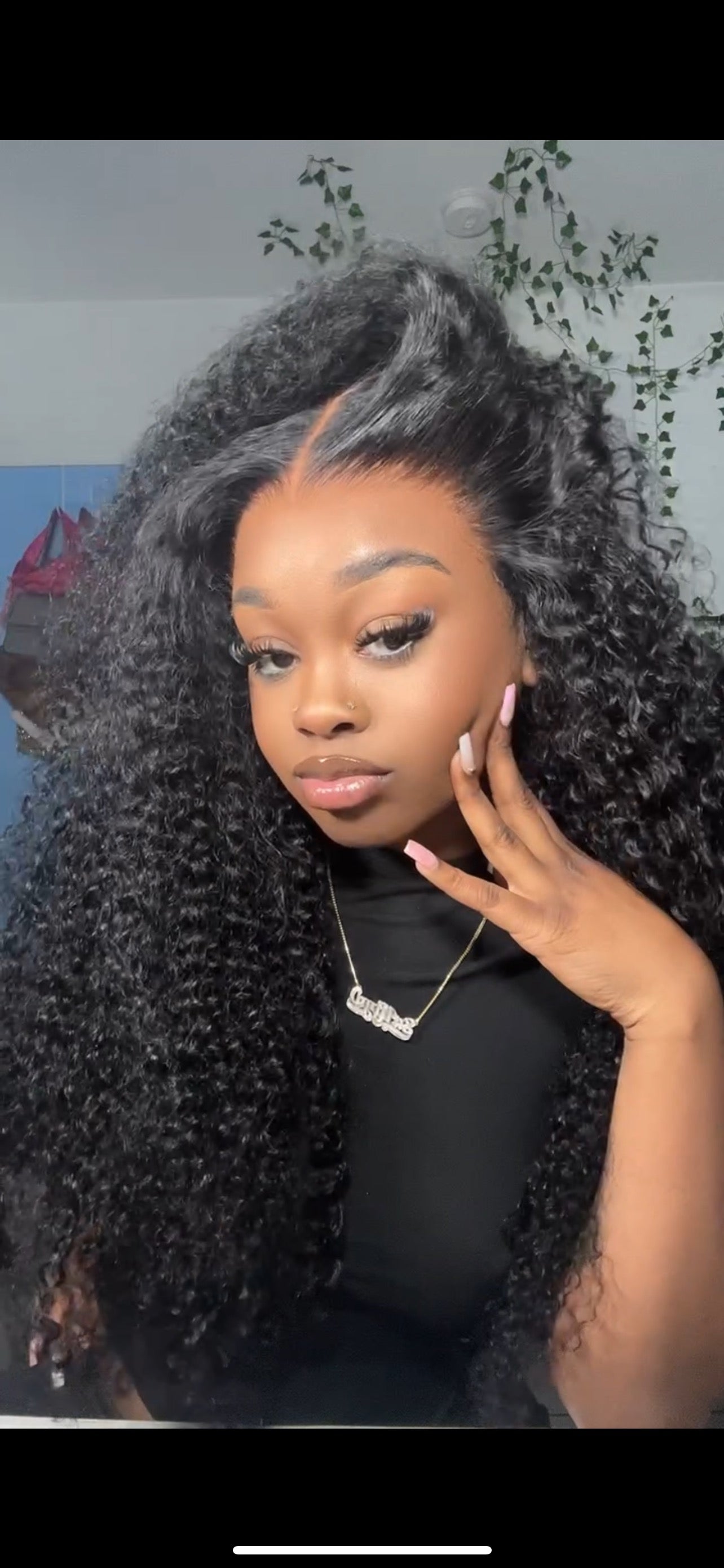 6x6 Curly Glueless Closure 26inch