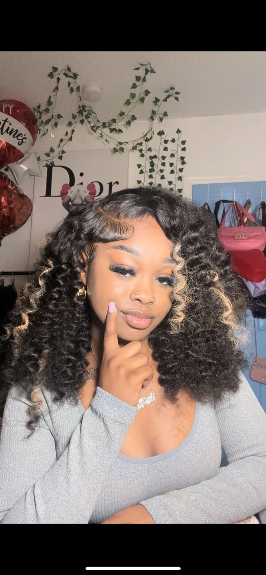 6x5 HD Kinky Curly Glueless Wig