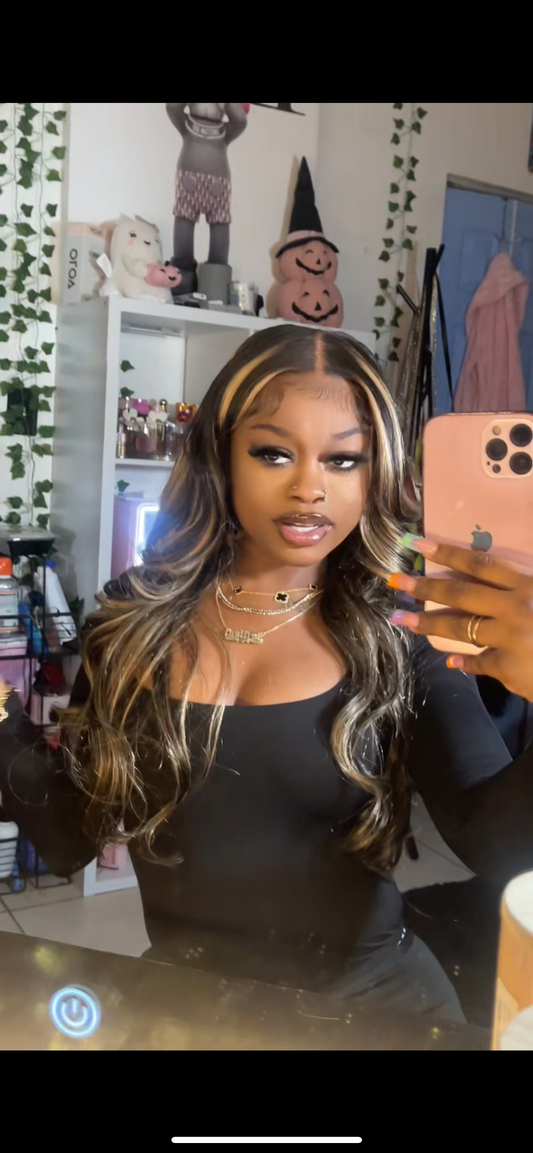 5x5 BodyWave Highlight Wig
